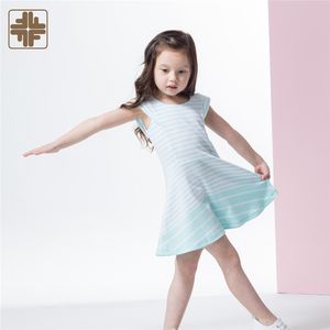 เดรสผ้าฝ้ายโพลีเอสเตอร์นุ่มลำลองคอกลมคอกลมสำหรับเด็กผู้หญิง - Product Image 4