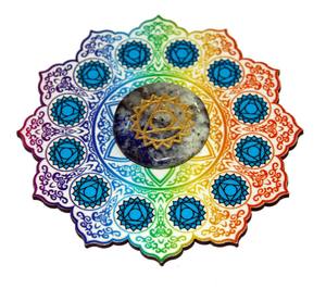 Quemador de incienso de madera, Seven Chacra con Chakra impreso - Product Image 5