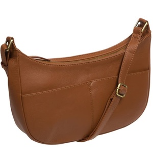 Elegante Bolso Bandolera Minimalista de Cuero Marrón para Mujer, Bolso de Hombro Cruzado con Forma de Media Luna - Product Image 5