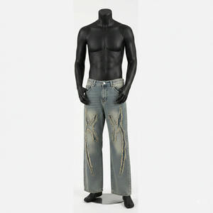 กางเกงยีนส์เดนิมทรงตรงสำหรับผู้ชาย คุณภาพสูง สไตล์ฮิปฮอป ลุคลำลอง ทรงหลวม รุ่น 2026 - Product Image 1