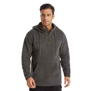 Sudaderas con capucha de buena calidad para hombre, camisetas con cremallera de un cuarto, jerseys con cuello con cremallera, transpirables, personalizables, OEM para hombre - Product Image 6