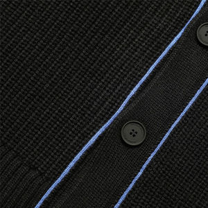 Cardigan épais personnalisé brodé sur le devant, design patchwork tricoté, pulls d'hiver pour femmes et hommes, grandes tailles, bouton de sororité grecque - Product Image 5