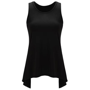 Débardeur double couture durable, léger et décontracté pour l'été, 100 % coton peigné, débardeur personnalisable avec couleur assortie - Product Image 1