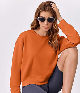 เสื้อสเวตเชิ้ตแฟชั่นล่าสุด ผ้าฝ้าย 100% เสื้อสวมใส่สบายสำหรับผู้หญิง รับสกรีนโลโก้ แขนยาว คอกลม - Product Image 6