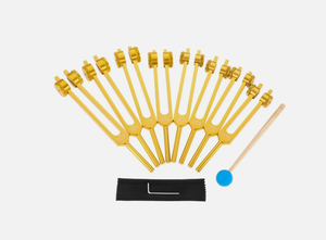 Ensemble de 8 diapasons chakra pour la thérapie sonore par vibration, instrument de musique. - Product Image 3