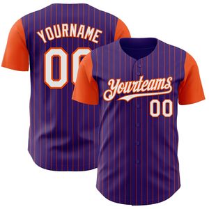 Camiseta de Béisbol Sublimada OEM con Logotipo Frontal, 100% Poliéster Transpirable, Unisex, Cuello Redondo, Manga Corta, Secado Rápido, Diseño a Rayas - Product Image 1