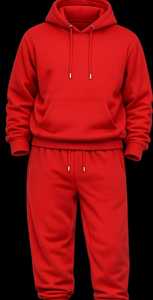 Conjunto Deportivo de Invierno Bordado y Cómodo, 100% Algodón, Ropa Casual con Logotipo Frontal - Product Image 1