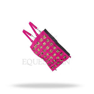 Slow Feed Horse Hay Bag Adjustable Strap Nylon Equestrian Feeding Bag with Front Hole for Stable and Trailer Use - Product Image 4