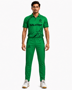 Uniforme de Cricket Verde, Elegante y Transpirable, para Mayor Comodidad, Personalizable al por Mayor, con Logotipo del Patrocinador del Equipo o Club - Product Image 1