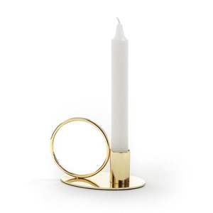 Candelabro Vintage con Lazo de Cinta, Elegante Soporte Metálico para Velas, Iluminación Romántica para Mesa - Product Image 2