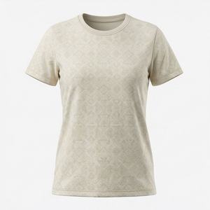 Nueva Llegada, Camisa de Oficina para Mujer, Primavera Otoño, Moda, Estampado Moderno, Vestido Informal para Dama, 240 g/m², 100% Algodón Satinado con Lentejuelas - Product Image 1