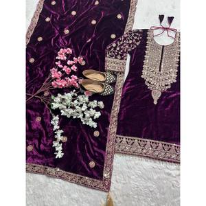 Conjunto de Traje Bordado para Fiesta de Mujer con Codificación Secuencial - Product Image 1