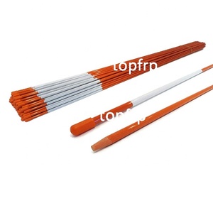 เสาไฟเบอร์กลาสสีส้มสำหรับทำเครื่องหมายทางเข้าออก ความแข็งแรงสูง เสา GRP สำหรับป้ายเตือนหิมะ - Product Image 2