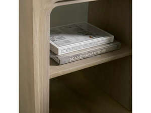 Mesa de Noche Hecha a Mano de Madera de Mango Sólida Romy |   Mesita de Noche Moderna con 2 Cajones y Almacenamiento |   Muebles de Mesa Auxiliar para Dormitorio - Product Image 4