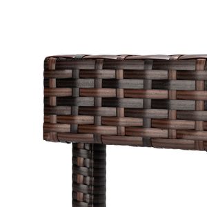 Set di 4 Sedie da Bar Comode in Metallo con Design Moderno e Gradiente Marrone per Cucina, Casa, Hotel, Bar, Soggiorno, Sala da Pranzo, Camera da Letto, Palestra - Product Image 6