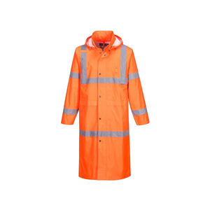 Chubasquero fluorescente de alta visibilidad personalizado OEM Sudadera con capucha de lana Polar Ropa DE TRABAJO transpirable para seguridad Tráfico Ropa de seguridad a prueba de agua - Product Image 1