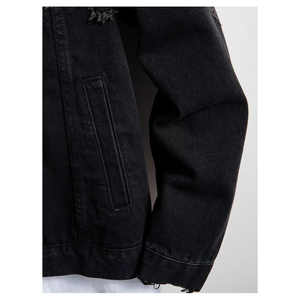 Vestes en jean pour hommes de créateur, style streetwear, collection 2026 – Blousons décontractés élégants à manches longues pour hommes – Vente en gros de vestes en denim pour hommes - Product Image 6