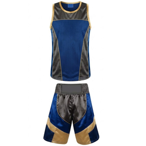 Nuevo Conjunto de Pantalones Cortos y Chaleco de Boxeo, Precio Razonable, Servicio OEM, Uniforme de Boxeo Disponible en Todas las Tallas - Product Image 2