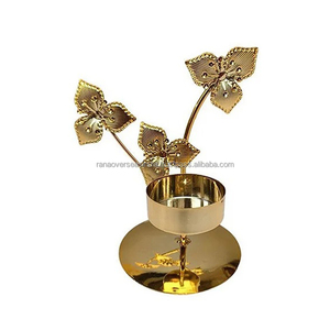Offre Spéciale élégant Mini bougeoir en fer plaqué or pour une touche luxueuse Idéal pour les fêtes, les mariages et la décoration intérieure - Product Image 3