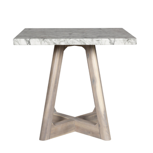 Modern Square GFRC <b>Top</b> Farmhouse <b>Dining</b> <b>Table</b> with Wood X-Base Design for Home Furniture Stable Structure 4 Seating Capacity - Product Image 1