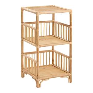 Nordic Style Natural Rattan <b>Shelving</b> Multi Tier Display Shelf For Children Toys Books Interior Home Decor <b>Box</b> Accent - Product Image 2