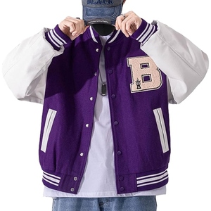Chaqueta Varsity al por mayor, Chaqueta Bomber Letterman personalizada, Chaqueta universitaria estilo urbano, Mezcla de lana premium, Bordado OEM, Marca personalizada - Product Image 1