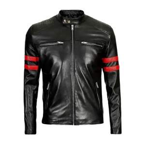 High Quality Black Cow Skin Formal Leather Jackets Waterproof & Eco-Friendly - Product Image 4