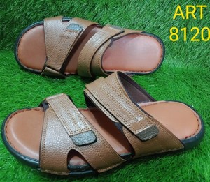 Summer Men Shoes Wholesale Genuine Leather <b>Slides</b> PU Sole Sandals Casual <b>slip</b>-on Slipper Durable Stylish 2026 High Quality Shoes - Product Image 1