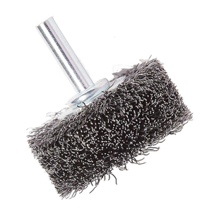 Cepillo de rueda de cerdas de acero inoxidable de 2 pulgadas con mango de acero aleado para taladro eléctrico, eliminación de óxido y pulido (uso industrial) - Product Image 1