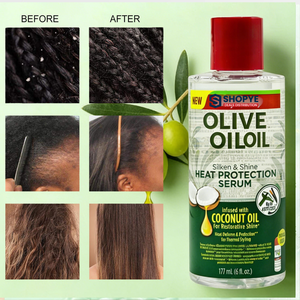 Suero Capilar con Protección Térmica de Aceite de Oliva, Anti-Frizz, Brillo Sedoso, Cruelty-Free, Unisex, para Peinado Térmico, Anti-Caída del Cabello - Product Image 5