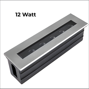 Projecteurs encastrés au sol RIL 301 302 12W offrant un éclairage blanc chaud ou RGB, idéaux pour les allées, les façades et les jardins. - Product Image 1