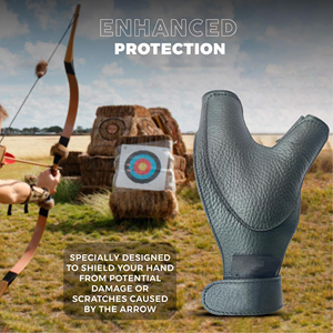 Equipo de Protección de Manos Moderno para Tiro con Arco en Competiciones, Diseño Elegante Personalizado con Cierre Ajustable de Velcro - Product Image 5