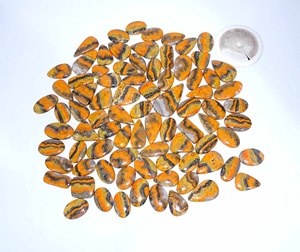 Wholesale AMAN GEMS JEWELLERY Beautiful Natural <b>Bumble</b> <b>Bee</b> Jasper Gemstone Loose Cabochon Mix Shape Sizes Jewellery Making - Product Image 1
