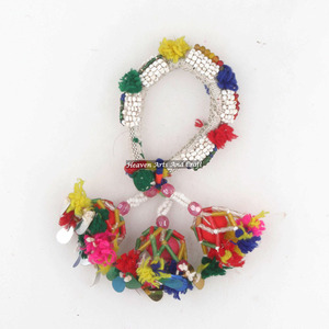 Tribal Bohemian Tassel-Boho Tassel - Hippie Banjara Style Vintage Women Multicolor <b>Bracelets</b> Woven <b>Beaded</b> <b>Bracelet</b> India Antique - Product Image 1