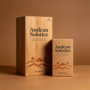Caja Plegable Ecológica de Cartón Personalizada con Estampado en Caliente para <span class=keywords><strong>Pisco</strong></span> Brandy Transparente Doble Destilado al por Mayor - Product Image 2