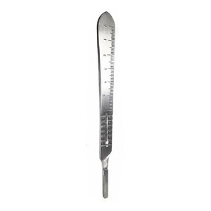 Professional Surgical Instrument Kit Suture Stitch Scissors 4.5 Inch with Scalpel Handle #4 and 10 Sterile Surgical Blades - Product Image 2