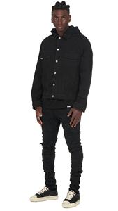 Veste en jean personnalisée pour homme, veste en jean épaisse de qualité supérieure, logo personnalisé pour homme - Product Image 4