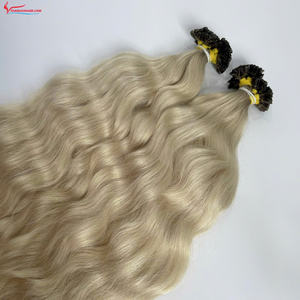 Livraison dans le monde entier Prix de gros vendeurs Kératine U-Tip Extensions de cheveux crus Cheveux ondulés naturels de très haute qualité - Product Image 2