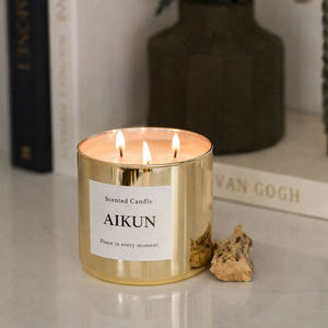 Vela aromática de lujo AIKUN para el hogar, en vaso personalizado con empaque personalizado, para decoración de sala de estar, dormitorio y pasillo. - Product Image 4