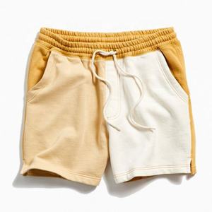 Men's Casual Mid-Waist Cotton French Terry <b>Shorts</b> Elastic Waist Drawstring Breathable Streetwear-Style for <b>Gym</b> Use Solid Graphic - Product Image 1