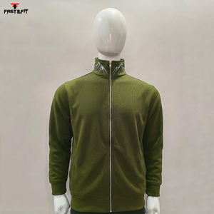 Veste polaire d'hiver pour homme, 100 % polyester, col montant, tendance, pour l'extérieur, enduite, vente en gros hiver - Product Image 3