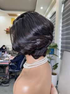 Perruque Lace Front Remy vietnamienne Super Double Drawn 100% g 6 \ "Full Frontal 13x4 Virgin Raw Extensions de Cheveux Humains Prix Usine 150 - Product Image 6