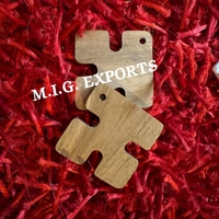 Ensemble de cartes de tissage rustiques en bois de buffle, écologiques et faites à la main, pour métier à tisser les cartes et artisanat textile, forme carrée polie M.I.G. EXPORTATIONS