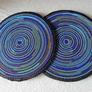 <b>Table</b> <b>Placemats</b>//handmade beaded <b>table</b> <b>Placemats</b> - Product Image 5