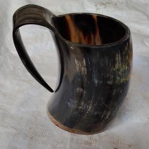 Taza de Cuerno de Búfalo Hecha a Mano, Taza Natural de Animal para Beber, Taza Reutilizable para Café, Té, Cerveza, Accesorio Sostenible para Cocina y Bar - Product Image 4