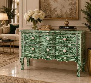 Commode en os incrusté de qualité supérieure, meuble de rangement fait main pour la décoration intérieure de maisons de luxe - Product Image 1