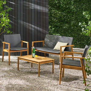 Groupe de sièges de canapé de jardin 4 pièces Saffron - Product Image 4