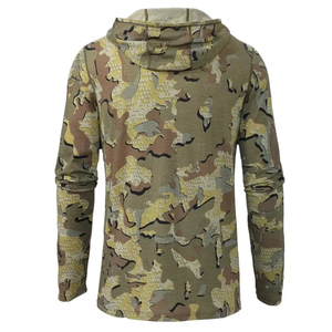 Ventes en gros de sweats à capuche de chasse de haute qualité, 100% polyester, imperméables, coupe-vent, respirants, à manches courtes, pour hommes, évacuant l'humidité - Product Image 2