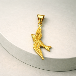 Collar con Colgante de Pájaro Chapado en Oro, Estilo Clásico, Joyería de Moda Unisex, Colgantes con Temática Animal - Product Image 2