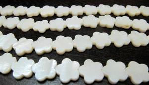 Cuentas de nácar natural en forma de estrella de 12 mm, hebra de 16 pulgadas de largo - Product Image 4